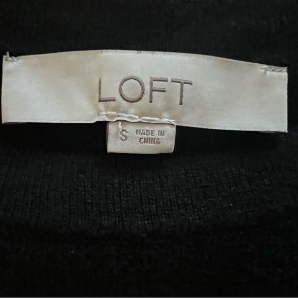 Loft Sweater Dress with Sheer Sleeves - Picture 2 of 4